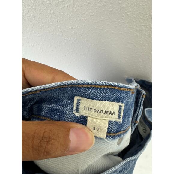 Madewell The Dad Jean 27 Paint Splatter Distressed Raw Hem 100% Cotton - Picture 5 of 7